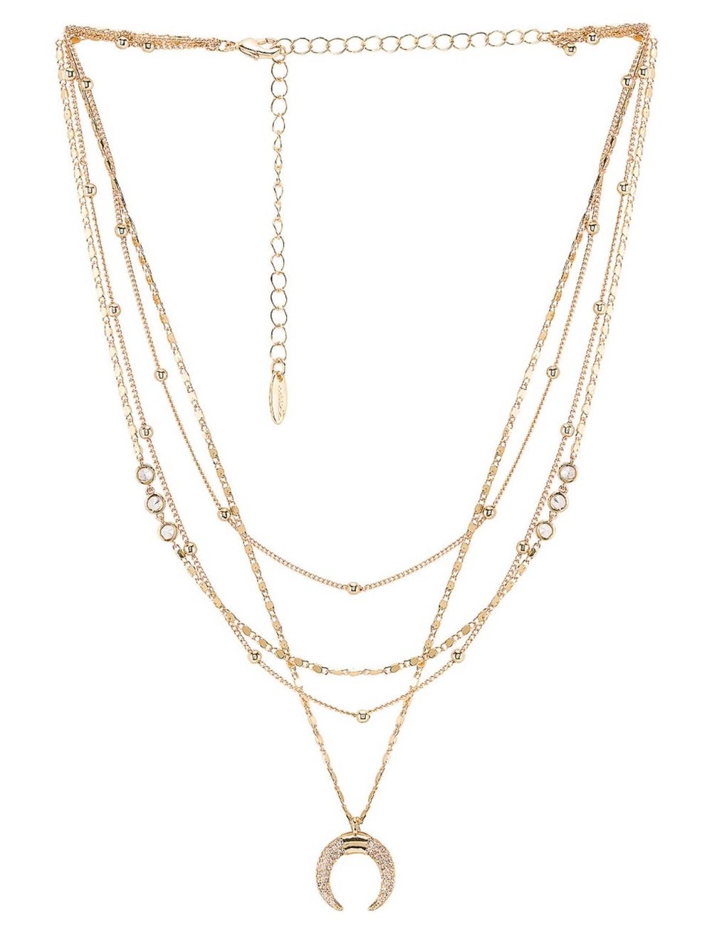 ETTIKA Layered Moon Necklace ✨